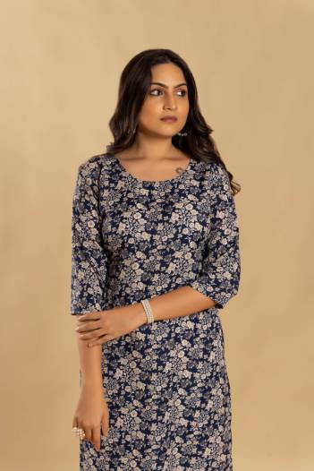 JASMINE BY GULZARA PRINTED INDO COTTON  KURTI COLLECTIONS MANUFACTURER IN INDIA